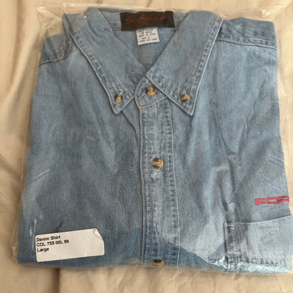 Porsche Blue Denim Shirt